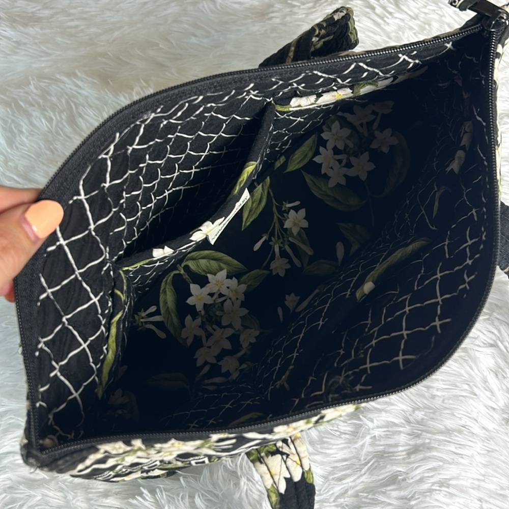 VERA BRADLEY Retired Jasmine Print Quilted Tote USA Made q18 - Picture 9 of 11